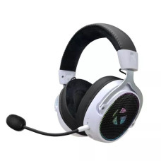 KGaming K10 Tri-Mode Connectivity Wireless Gaming Headset - Black & White